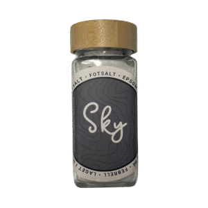 Naturlig fotbad med tørket lavendel, vanilje og bergamott – beroligende velvære fra febrell.