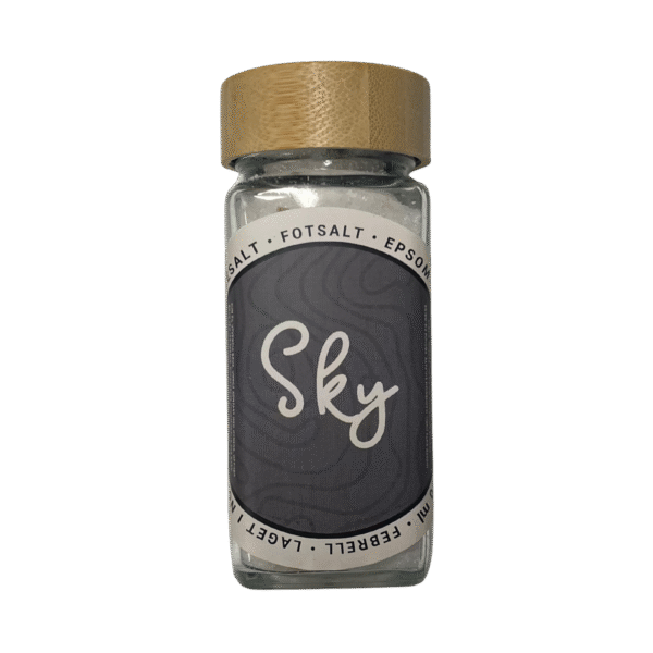 Naturlig fotbad med tørket lavendel, vanilje og bergamott – beroligende velvære fra febrell.